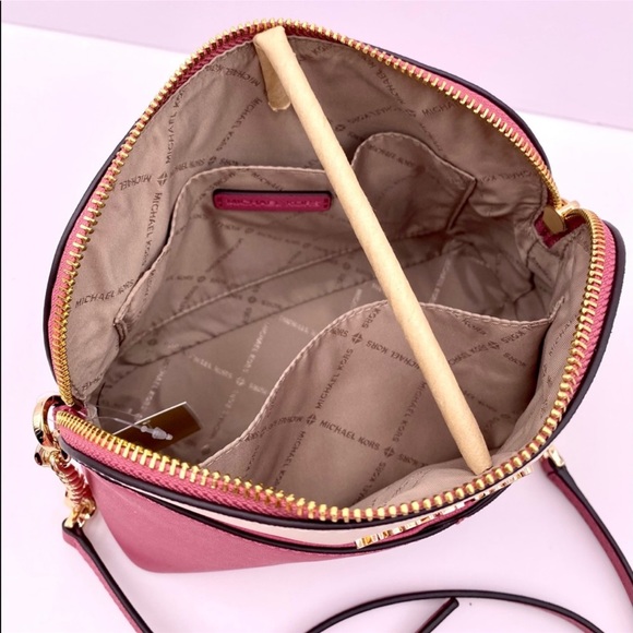 Michael Kors MD Dome Crossbody Rosewood Multi - Picture 7 of 11